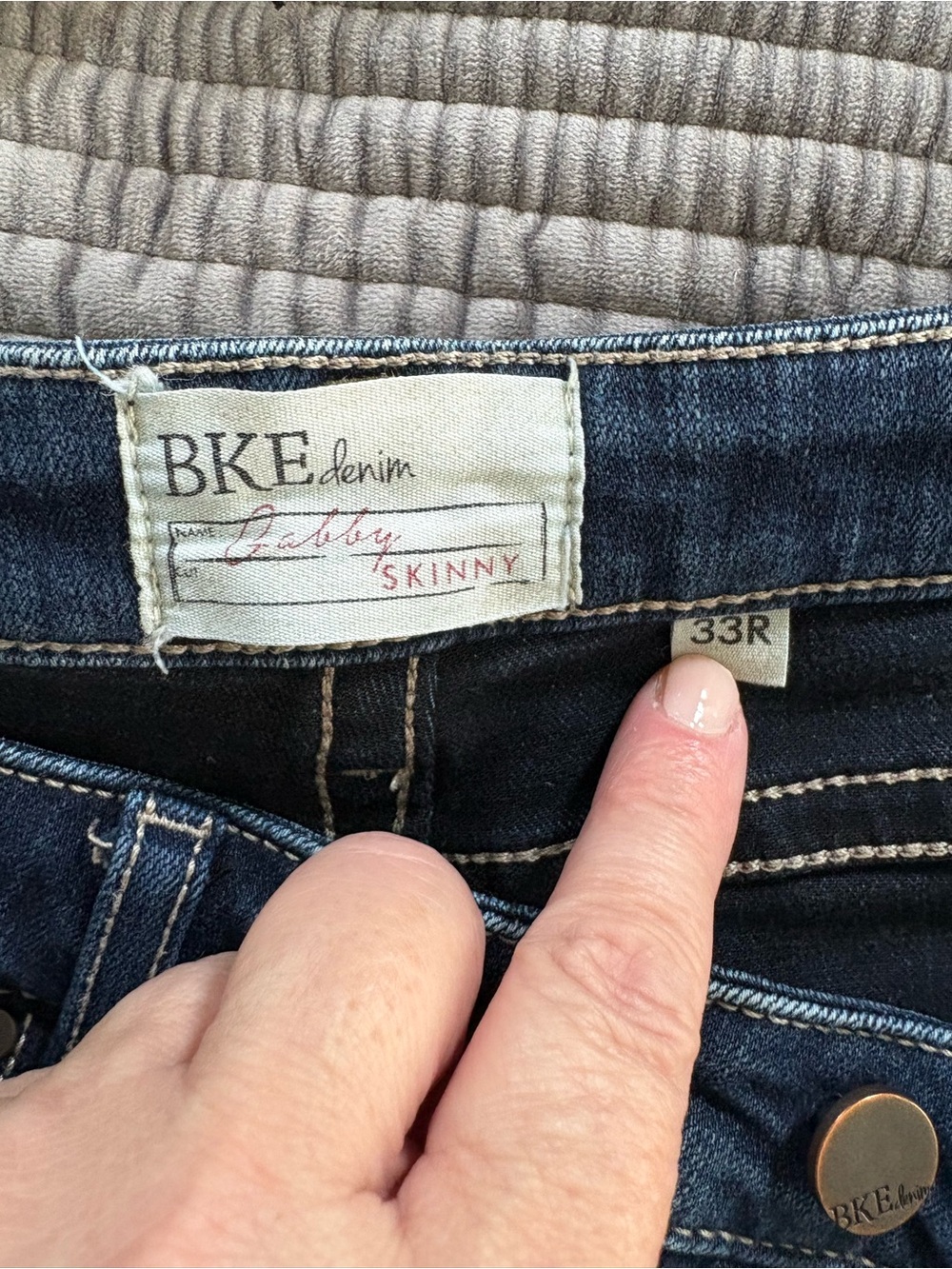BKE Skinny Jeans in Dark Indigo Wash